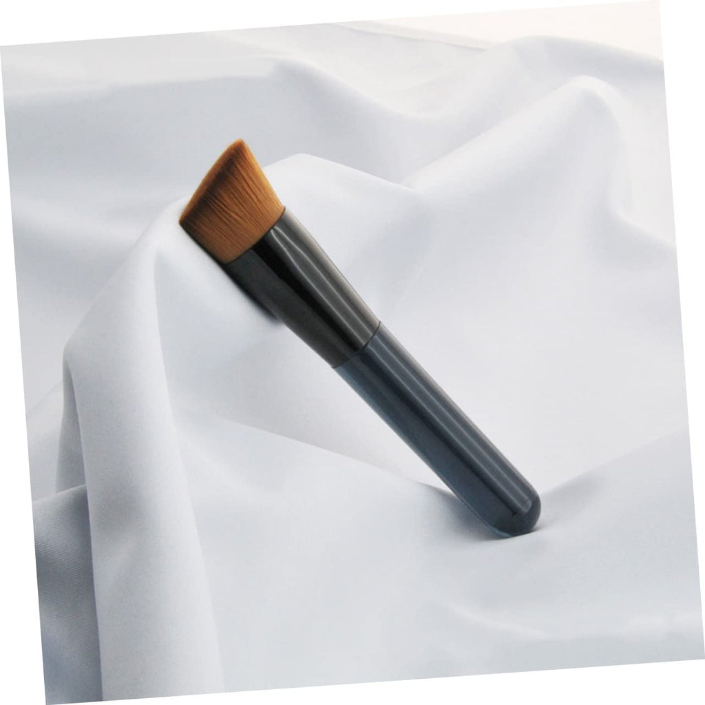Angled Flat Foundation Brush High-Density Synthetic Hair Makeup Blending Brush for Women
