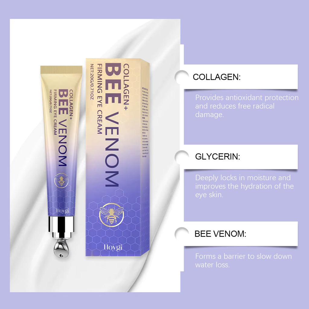 Bee Venom Eye Cream – Daily Moisturizing Treatment for Radiant, Firm, and Youthful Eyes