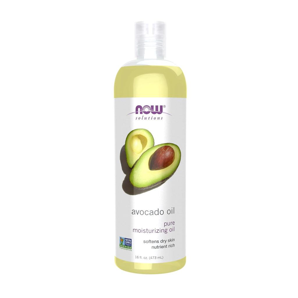 Solutions, Avocado Oil, 100% Pure Moisturizing Oil, Nutrient Rich and Hydrating, 16-Ounce