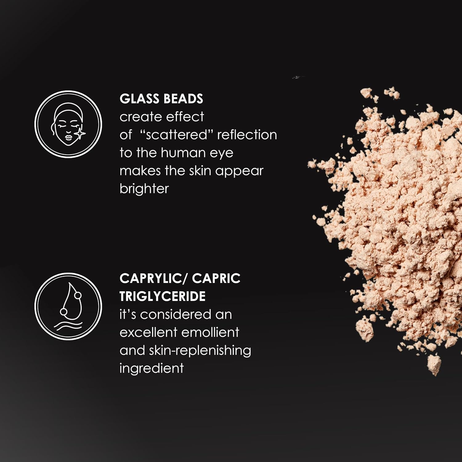 Glass Powder 0.4 Oz, Skin Perfecting Loose Face Powder, Creamy Formula for a Natural Luminosity Glow, Finishing Powder for a Flawless Skin Look, Setting Powder