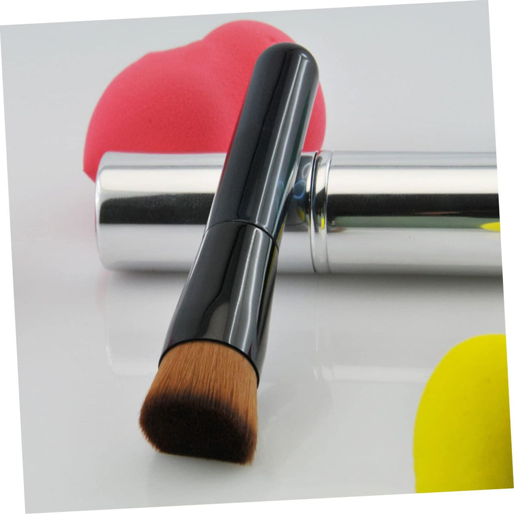 Angled Flat Foundation Brush High-Density Synthetic Hair Makeup Blending Brush for Women