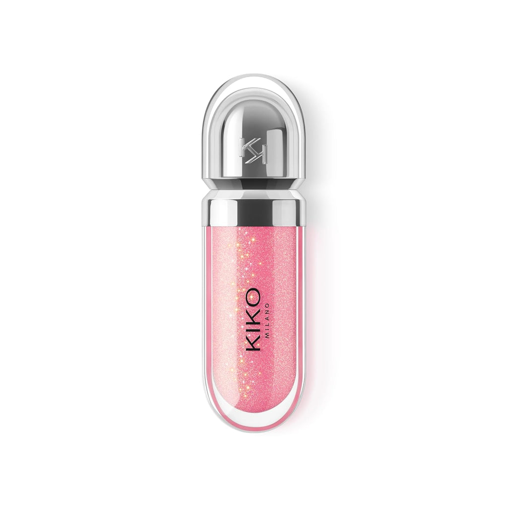 Kiko MILA - 3D Hydra Lip Gloss 26 Softening Lipgloss for a 3D Look | Sparkling Hibiscus Pink Color | n-Comedogenic | Professional Makeup | Made in Italy