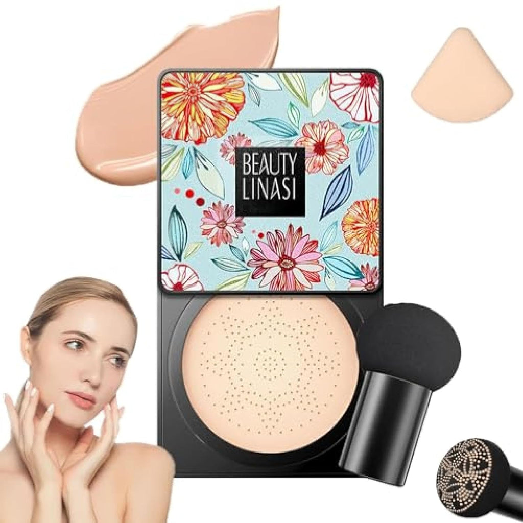 Linasi Clear Cover Air Cushion BB Cream - Moisturizing Concealer, Long Lasting Beauty Cream (B-Natural, 1PCS)